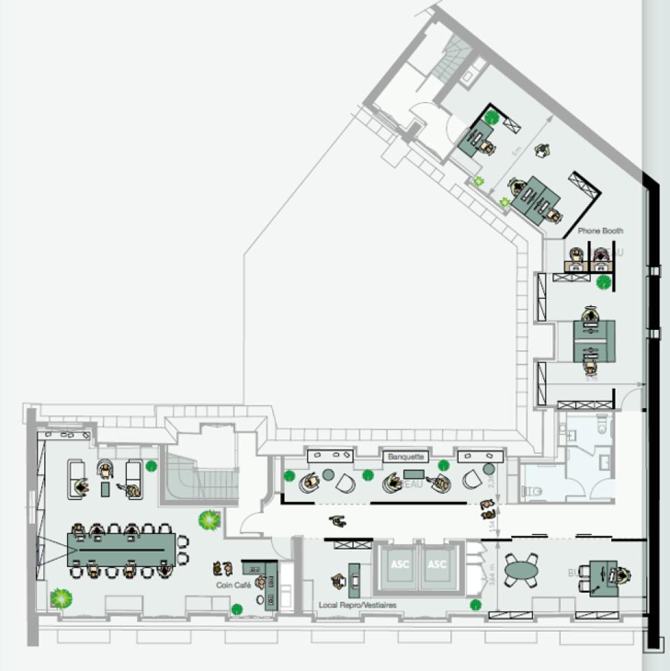 Bureau Paris 2409m² Location bureau Paris OLBUR2119774 23
